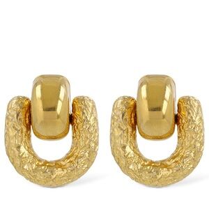 Tom Ford Gold Textured Earrings